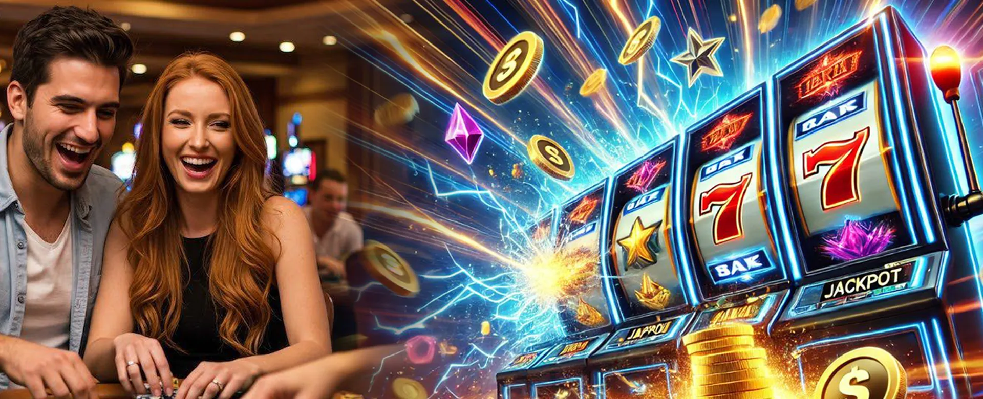 Responsible Gaming banner showing a player making responsible choices in a vibrant online casino setting